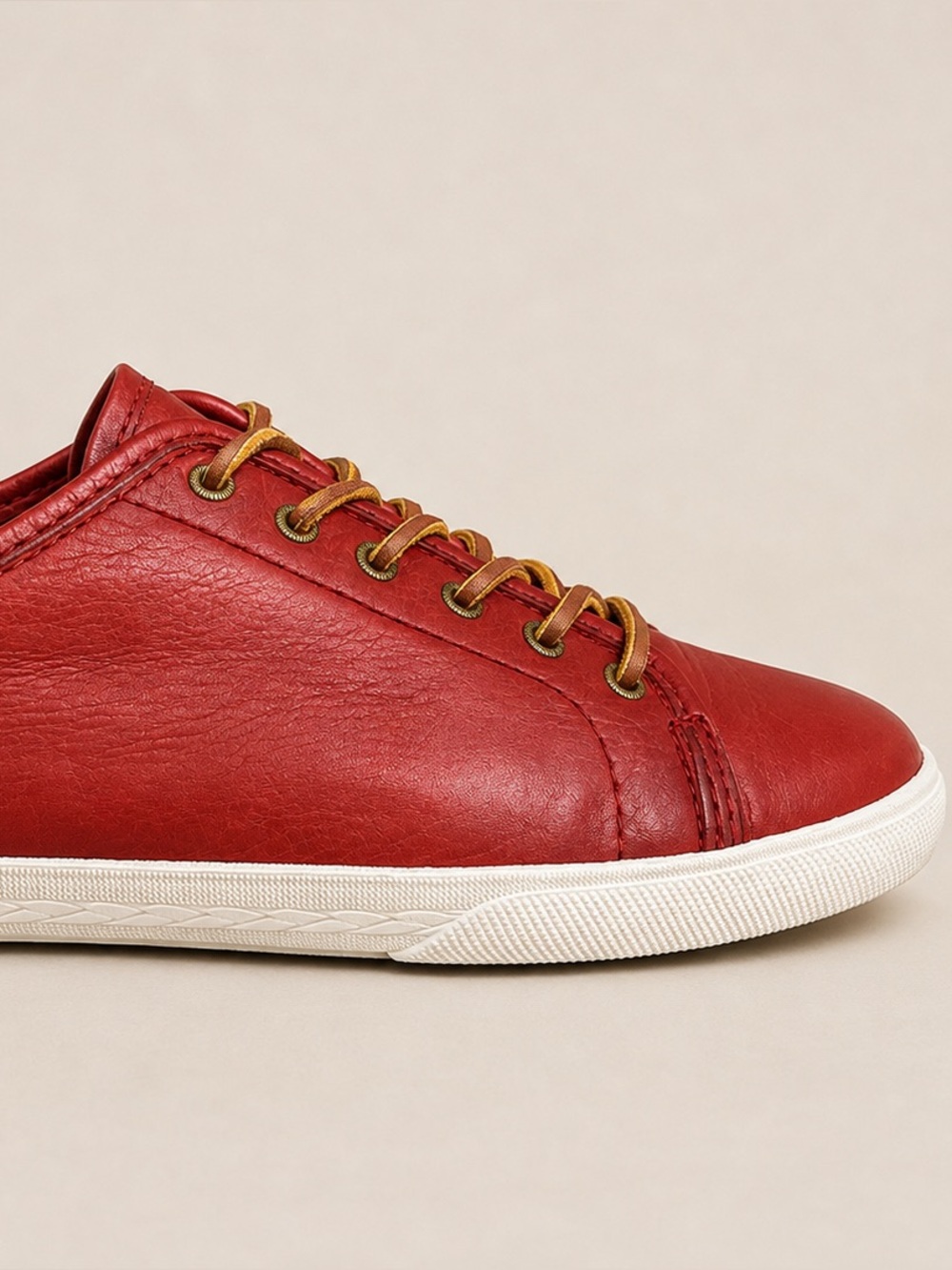 FRYE Women’s Red Leather Low Top Lace Up Sneakers Shoes (Mindy?) Size 9 M EU 39 - Picture 11 of 11